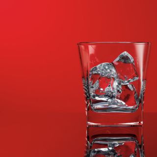 Home Essentials Red Series 10 oz Square Double Old Fashioned Glass