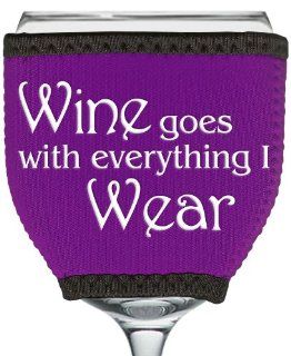 Wine Goes With Everything I Wear   W.I.N.O.S. Glovie on Glass Kitchen & Dining