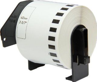 OfficeSmart 2 3/7 x 100 Feet Continuous Labels, Labels Cut by User, Compatible with the following Brother P Touch Label Printers (DK2205F)  Shipping Label Tape 
