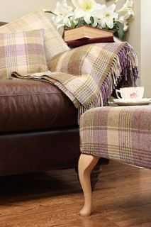 huntingtower throw grape by pins and ribbons