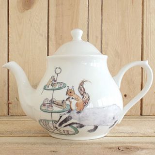 badger design teapot by mellor ware