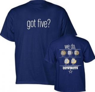 Dallas Cowboys Got Five Adult T Shirt (Small) Clothing