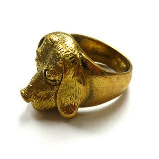 dogs head ring by charlie boots