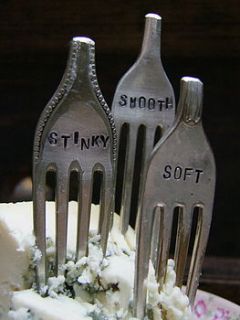 vintage fork cheese markers by home & glory