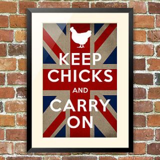 keep calm, keep chickens poster by the animal gallery