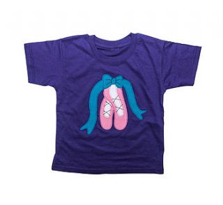 girl's ballet slipper t shirt by not for ponies