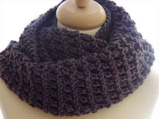 wool mix cowl infinity scarf by knitknacks company