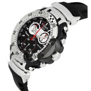 Tissot Men's T0274171705100 T Race Moto Black Stainless Steel Watch Tissot Watches