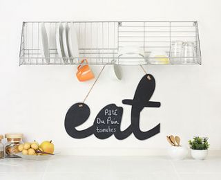 personalised chalkboard letters by sunny side up