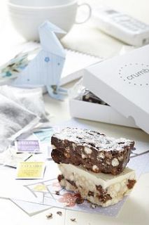 the office cake and origami box by crumb