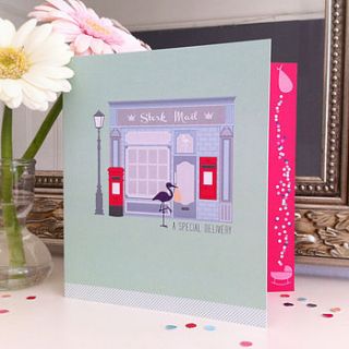 ‘special delivery’ new baby card by paperknots