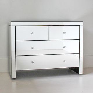 four drawer mirrored chest by out there interiors