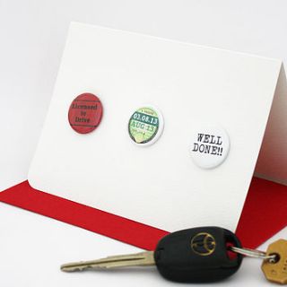passing your driving test badge card by studio sweepings
