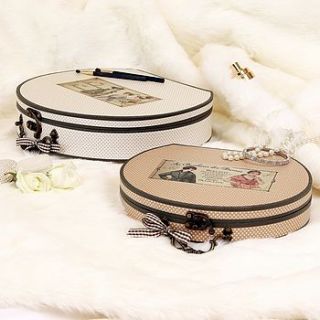set of two lady's treasure storage cases by dibor