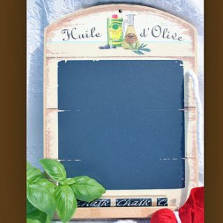 olive oil mini chalkboard by lytton and lily vintage home & garden