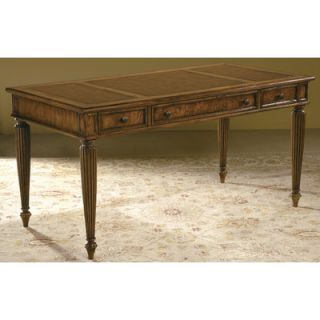 Hekman Urban Executive Table Desk with Leather Inlay
