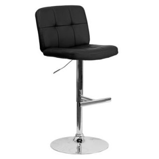 FlashFurniture Contemporary Vinyl Adjustable Height Tufted Bar Stool DS 829 S