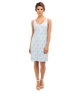 Adrianna Papell Beaded Short Dress Womens Dress (Blue)