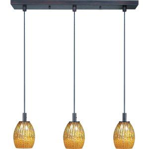 ET2 Lighting ET2 E91073 53BZ Bronze Carte 3 Light Pendant