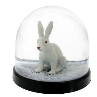 rabbit snow dome by i love retro