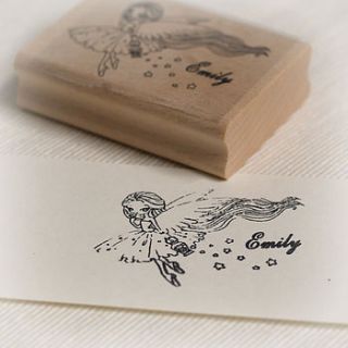 personalised fairy stamp by pretty rubber stamps