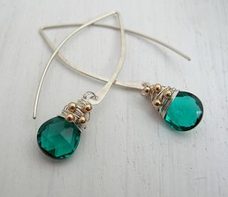 apatite quartz long hoops by sarah hickey