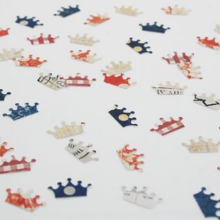 vintage inspired british themed confetti by petite honoré