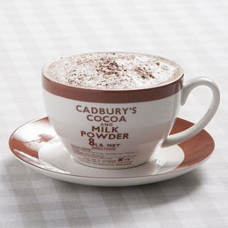 vintage style chocolate cup and saucer by the contemporary home