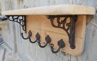 handmade antique pine scroll shelf by seagirl and magpie