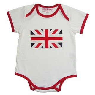 union flag baby grow by snugg nightwear