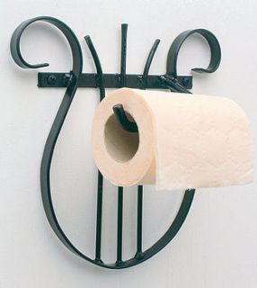 lyre loo roll holder by music room direct