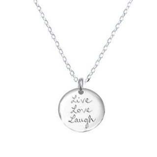 personalised family charm chain necklace by merci maman
