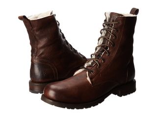 Frye Rogan Tall Lace Shearling Mens Boots (Brown)