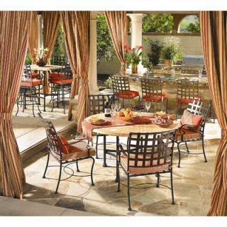 OW Lee Hammered Copper Table Dining Set