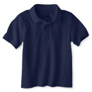 Cherokee Toddler School Uniform Short Sleeve Pique Polo   Xavier Navy 3T