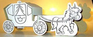 cardboard horse drawn carriage kit by kind toys
