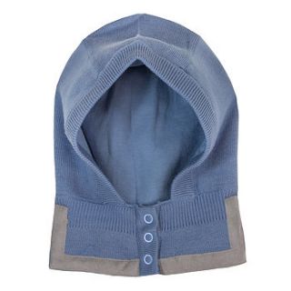 french design boys knitted cashmere hood by chateau de sable