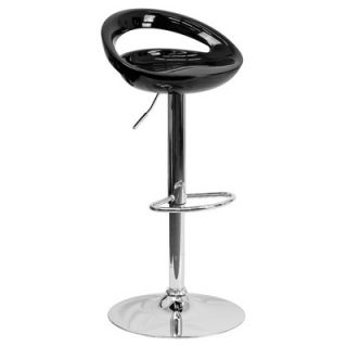 FlashFurniture Contemporary Plastic Adjustable Height Bar Stool CH TC3 1062 S