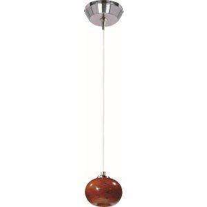 ET2 Lighting ET2 E94335 106SN Satin Nickel Amber Cloud 1 Light RapidJack Pendant