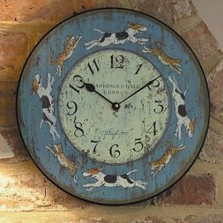 cats & dogs clock by dibor