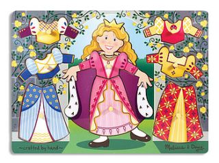 ballerina or princess peg puzzle by little butterfly toys