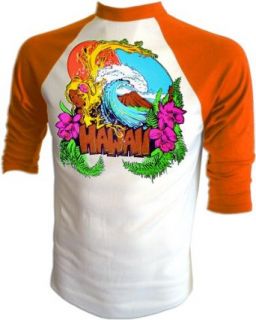 Hawaii Pipeline original 70's iron on surfer getting tubed Iron On T Shirt RARE Clothing