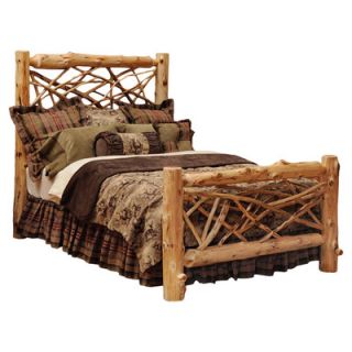 Fireside Lodge Traditional Cedar Log Bunk Bed with Built In Ladder