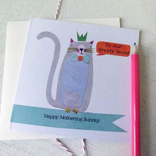 personalised mothers day pet card by alice palace