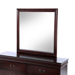 Castleton Home Louis Philippe 6 Drawer Dresser and Mirror