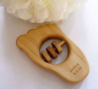 organic baby foot rattle by wooden toy gallery