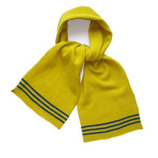 piccalilli knitted lambswool scarf by gabrielle vary knitwear