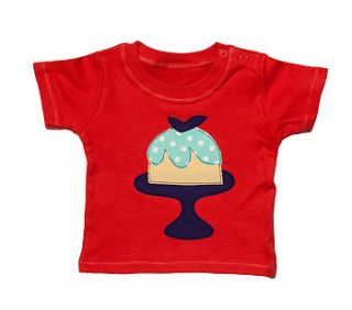 baby girl's organic cake t shirt by not for ponies