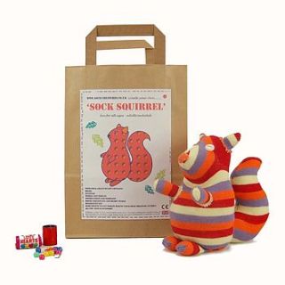sock squirrel craft kit by sock creatures