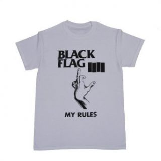 SST Men's Black Flag My Rules T shirt Clothing